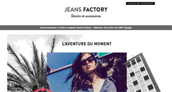 Desktop Screenshot of jeansfactory.com